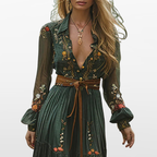 Damska Sukienka Maxi Boho Elegancka