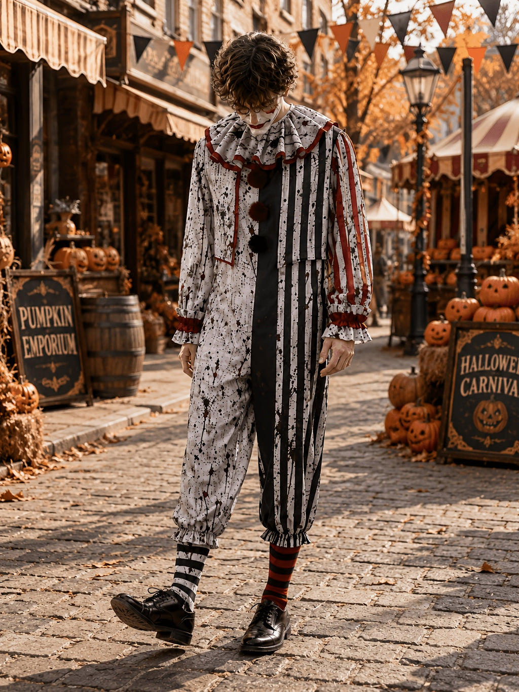 Pánský halloweenský kostým hororového klauna