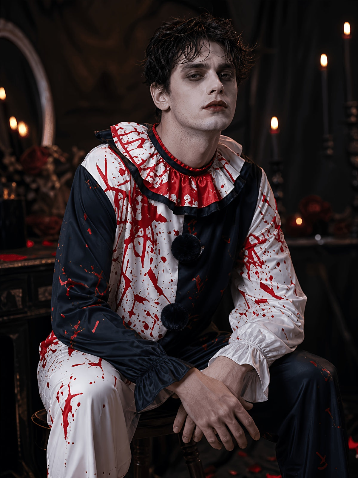 Kostium Krwawego Klauna Na Halloween Męski