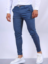 Spodnie Slim Fit Eleganckie Męskie