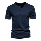 Koszulka Henley Casual Męskie