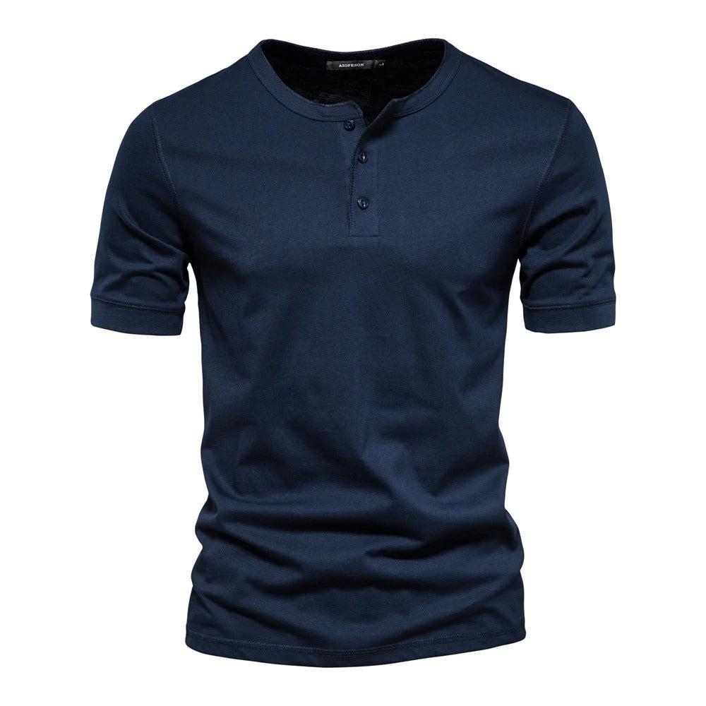 Koszulka Henley Casual Męskie