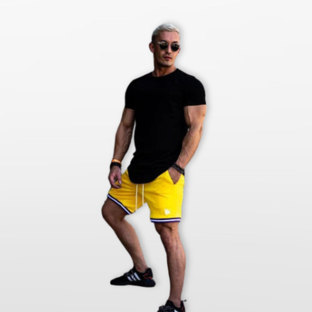 T-Shirt Slim Fit Ze Streczem Oddychający Męski