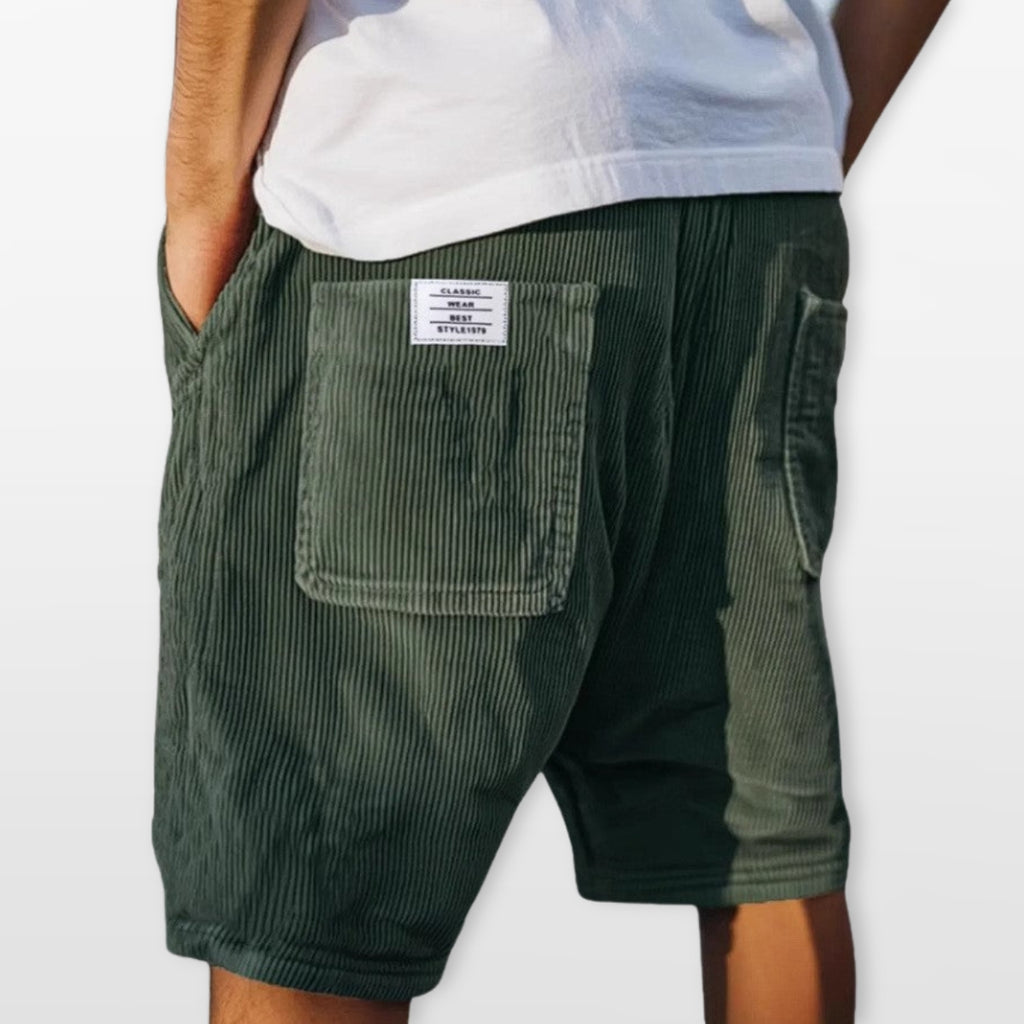 Szorty Prążkowane Casual Męskie