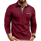 Polo Casual Długi Rękaw Męskie