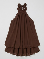 Zwiewna Sukienka Mini Halter Damska