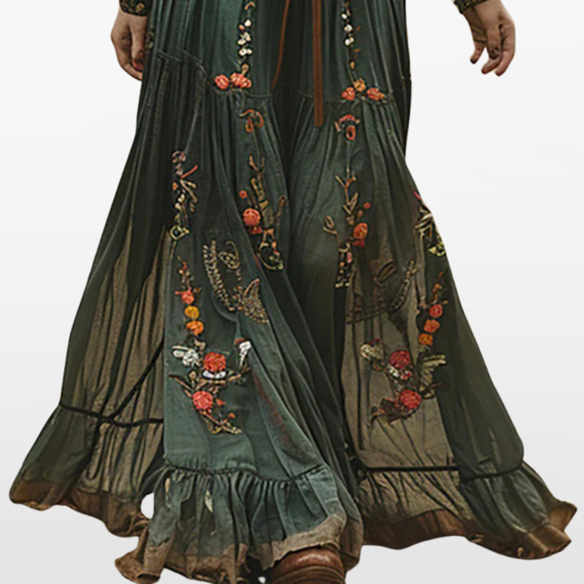 Damska Sukienka Maxi Boho Elegancka