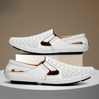 Herresko Slip-on med hulmønster