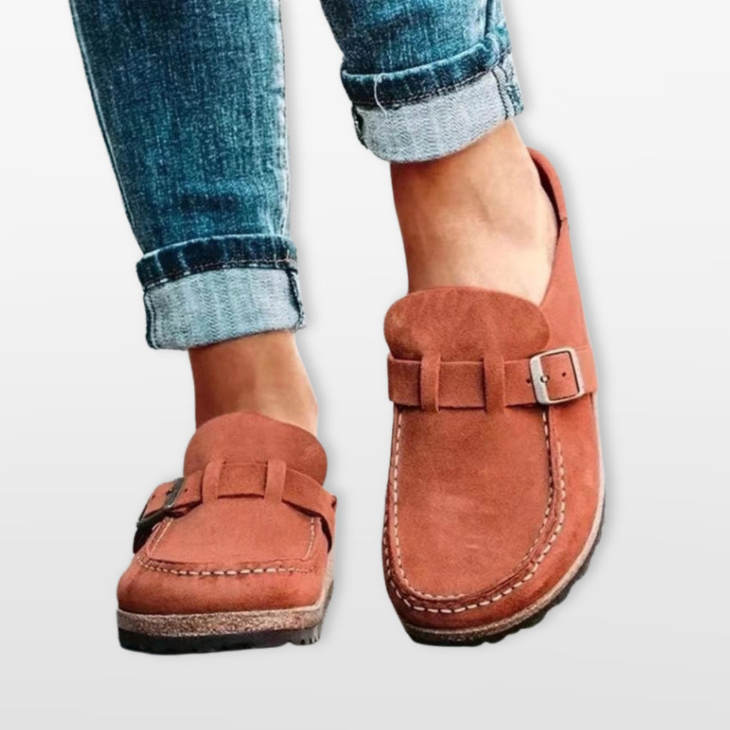 Damskie Mokasyny Mule Z Klamrą