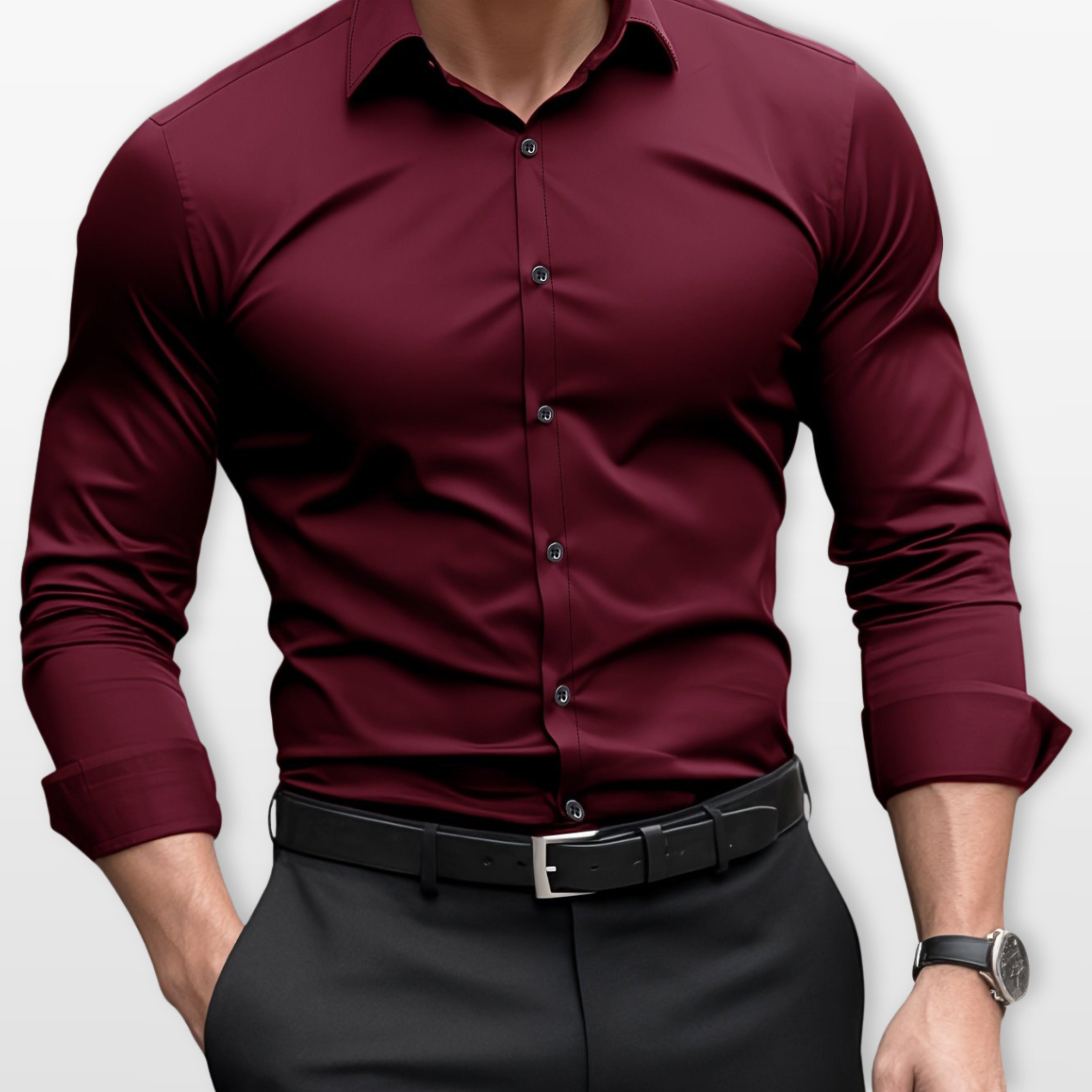 Koszula Slim Fit Elegancka Formalna Męska