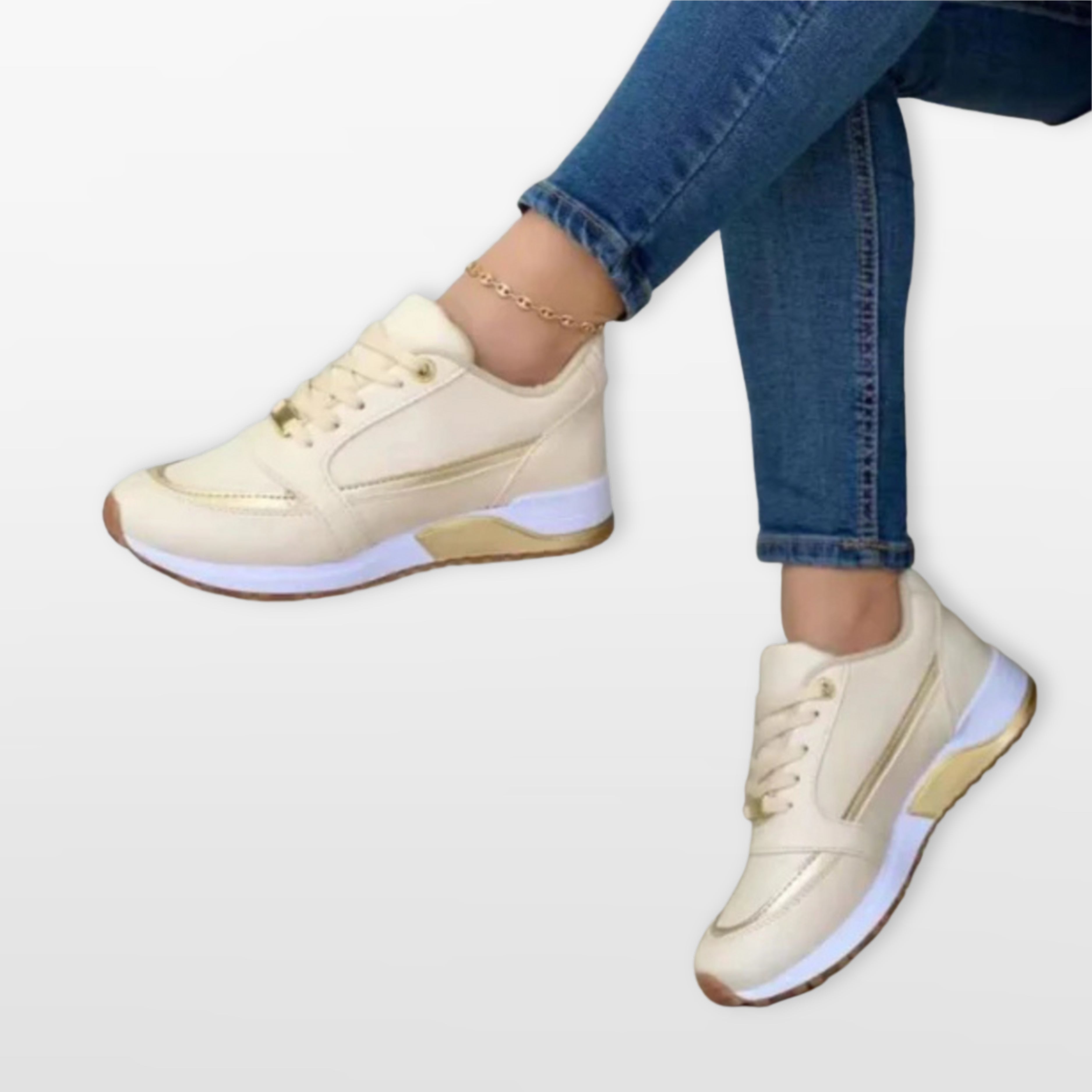 Buty Sportowe Sznurowane Wygodne Damskie