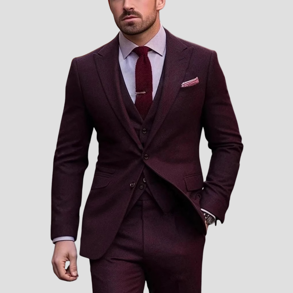 Elegantní pánský třídílný oblek