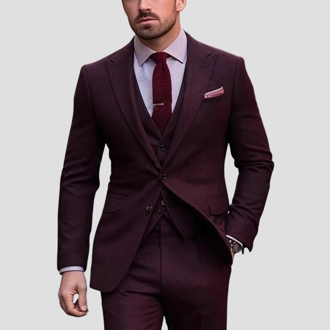 Elegantní pánský třídílný oblek
