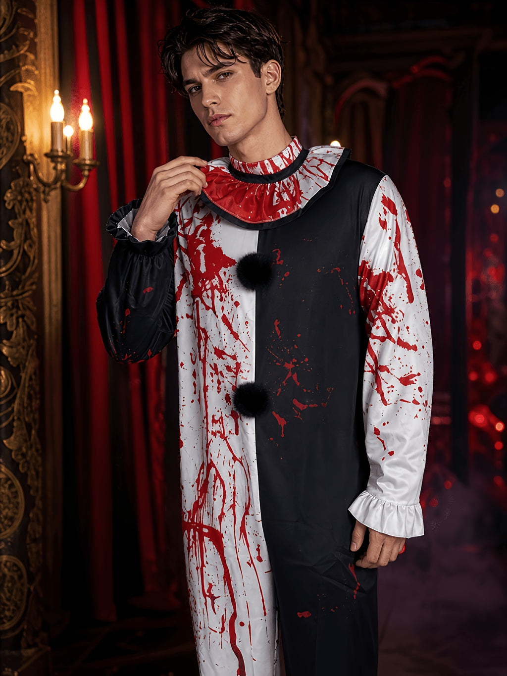 Kostium Krwawego Klauna Na Halloween Męski