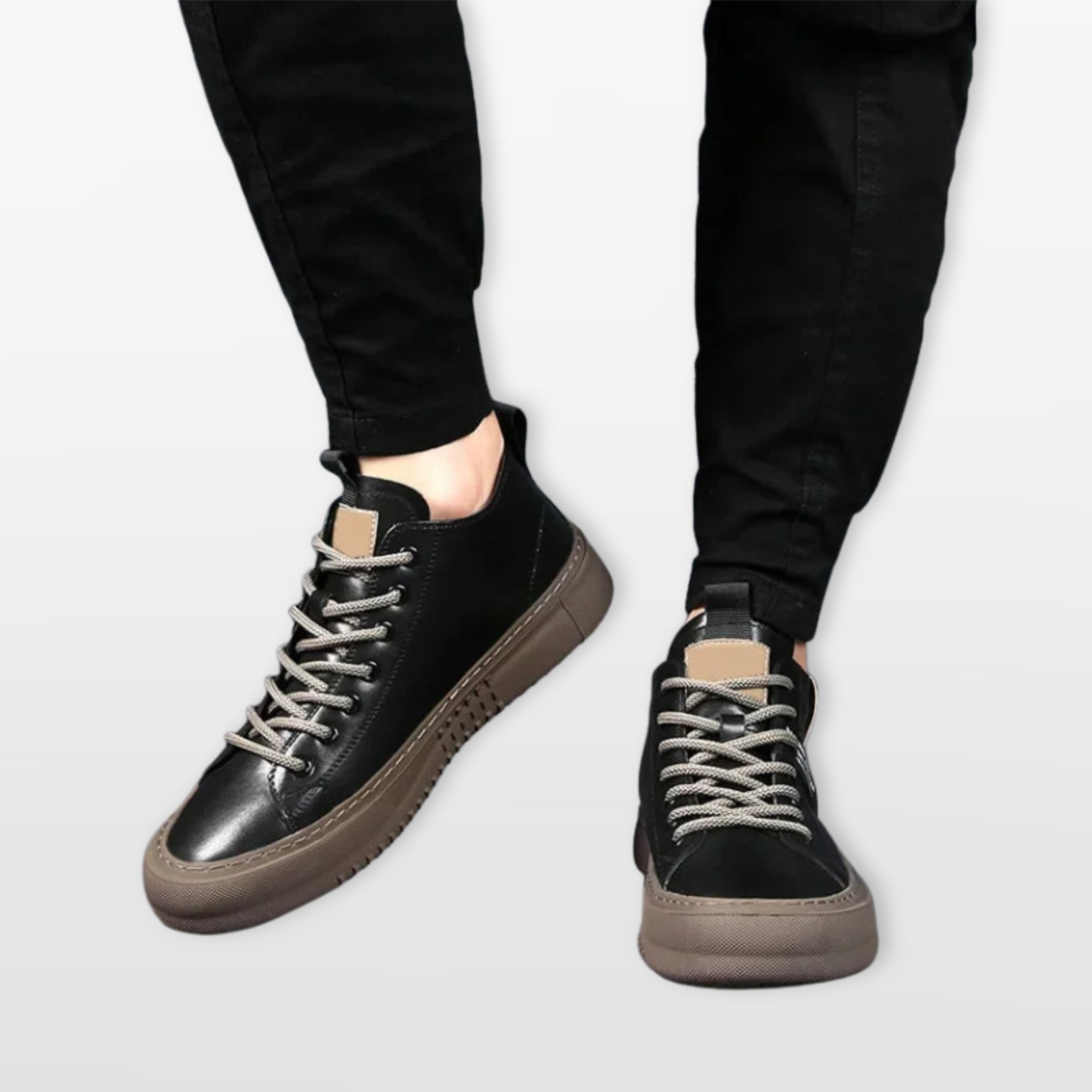 Sneakersy Sznurowane Casual Męskie