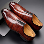 Męskie Buty Wizytowe Wsuwane Eleganckie Premium
