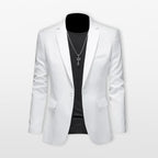 Elegantné priliehavé pánske sako