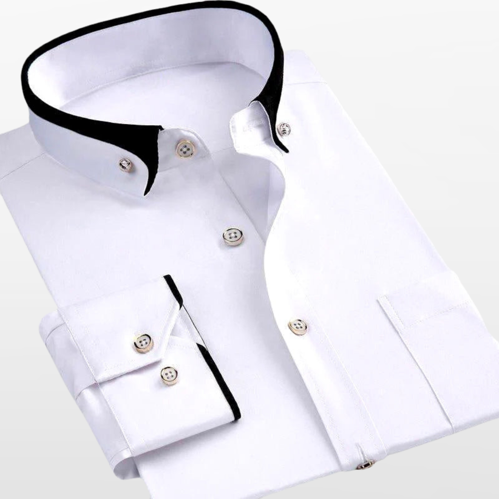 Męska Elegancka Koszula Formalna Slim Fit