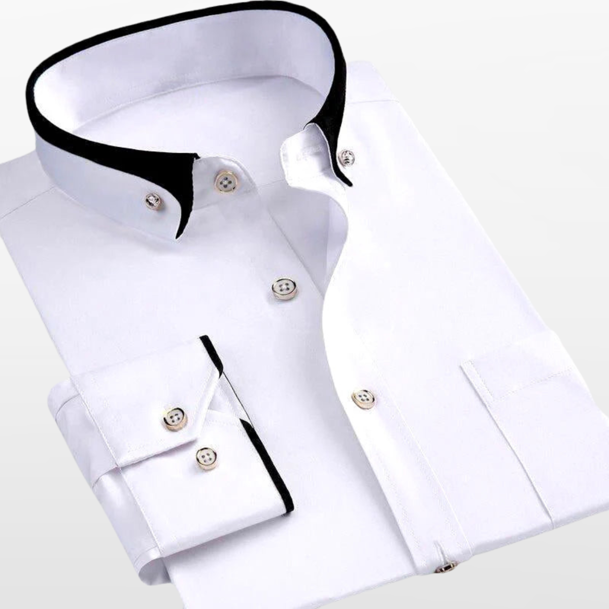 Męska Elegancka Koszula Formalna Slim Fit