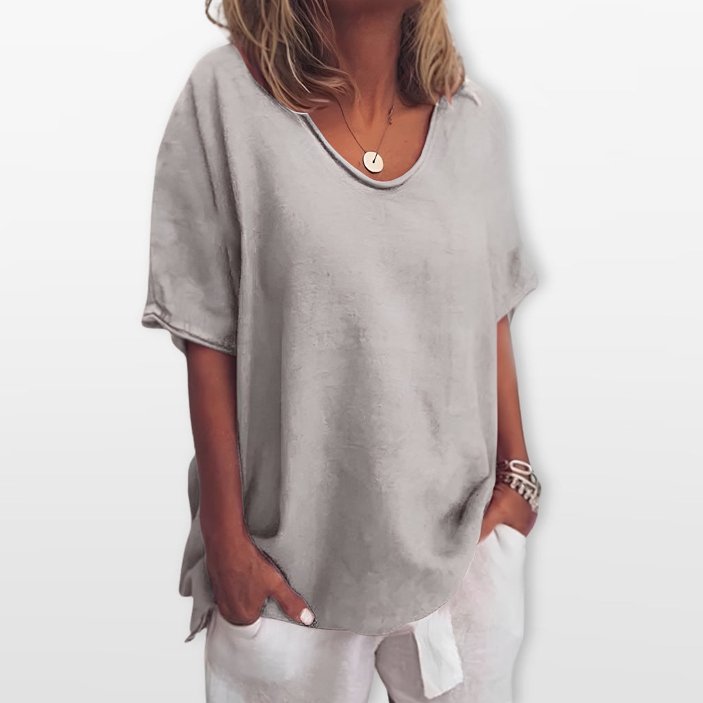 Damski T Shirt Luźny Casual Wygodny Codzienny
