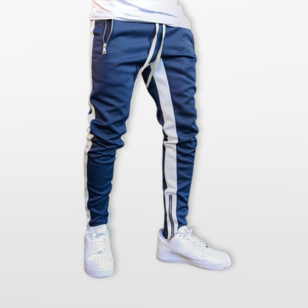 Męskie Spodnie Joggery Slim W Paski