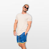 T-Shirt Slim Fit Ze Streczem Oddychający Męski
