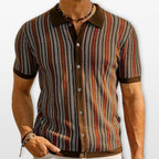 Polo Wzorzyste Slim Fit Męskie