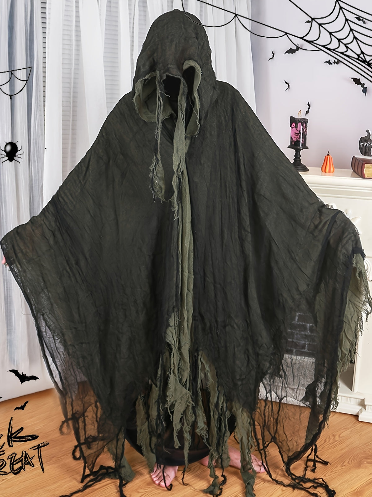 Pánský halloweenský kostým žence s kapucí