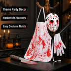 Kostium Rzeźnika Halloween z Fartuchem Męski