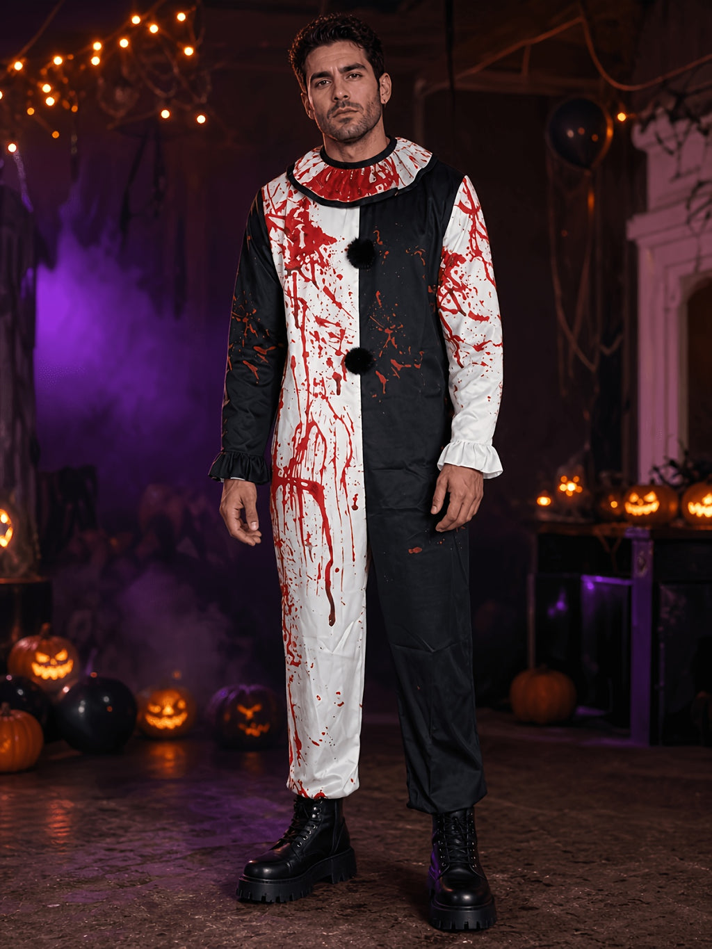 Kostium Krwawego Klauna Na Halloween Męski