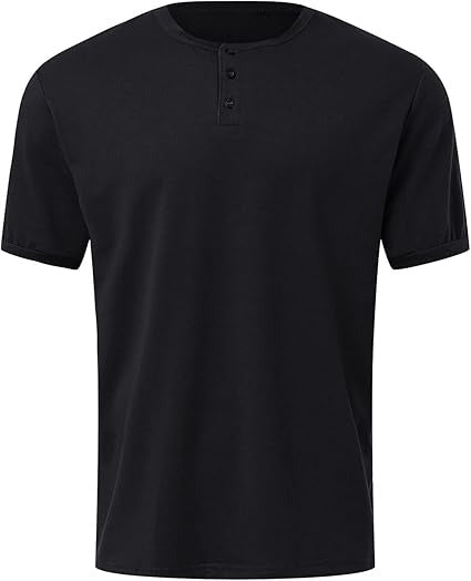 Koszulka Henley Casual Męskie