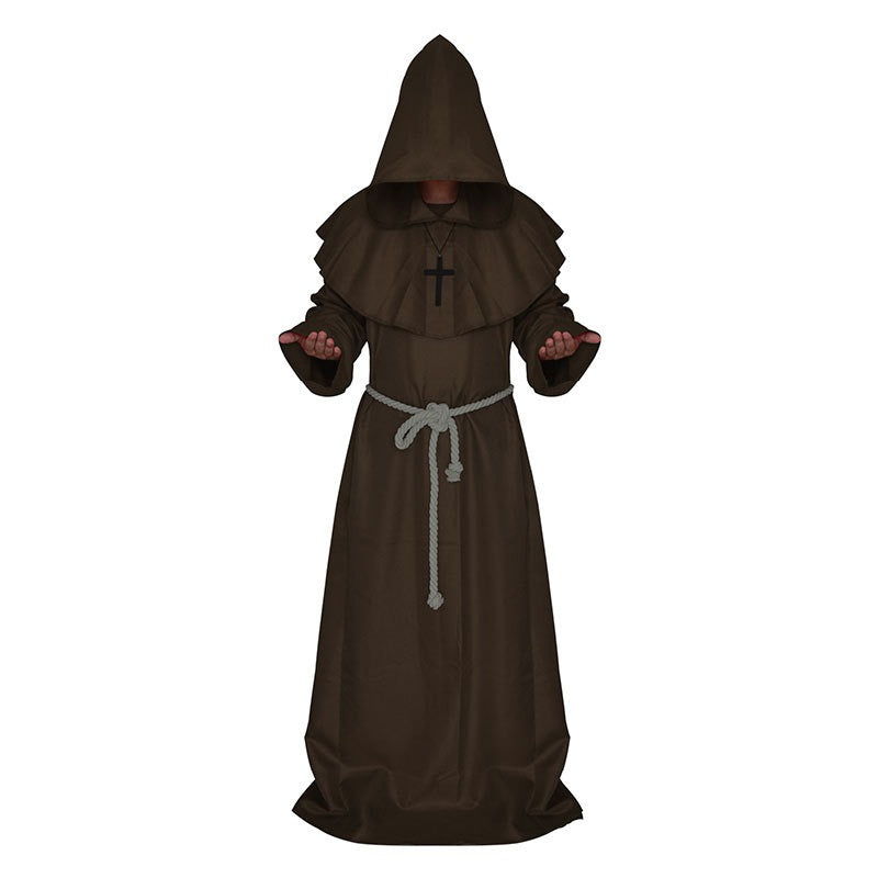 Kostium Mnicha Halloween z Kapturem Unisex