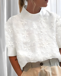 Bluzka Kwiatowa Elegancka Damskie