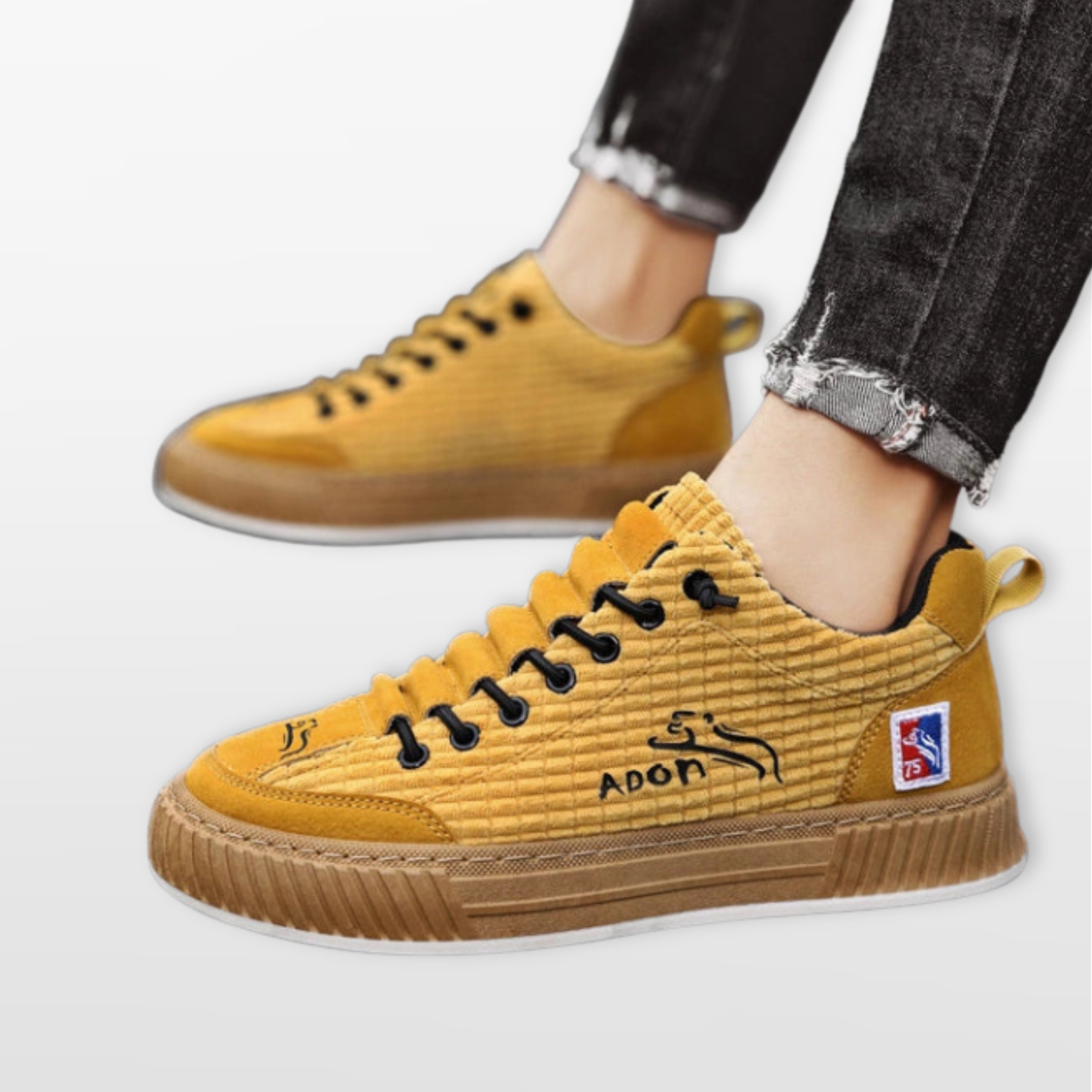 Sneakersy Sznurowane Komfortowe Męskie