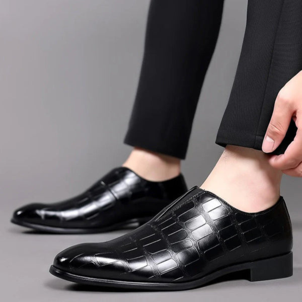 Męskie Buty Wizytowe Wsuwane Eleganckie Premium