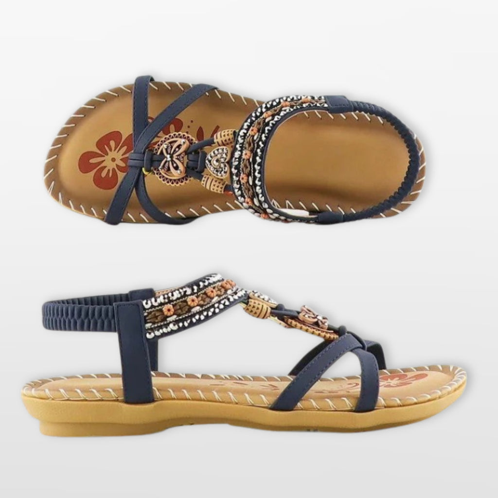 Damskie Sandały Płaskie Boho