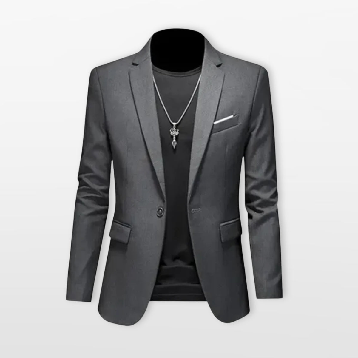 Elegantné priliehavé pánske sako