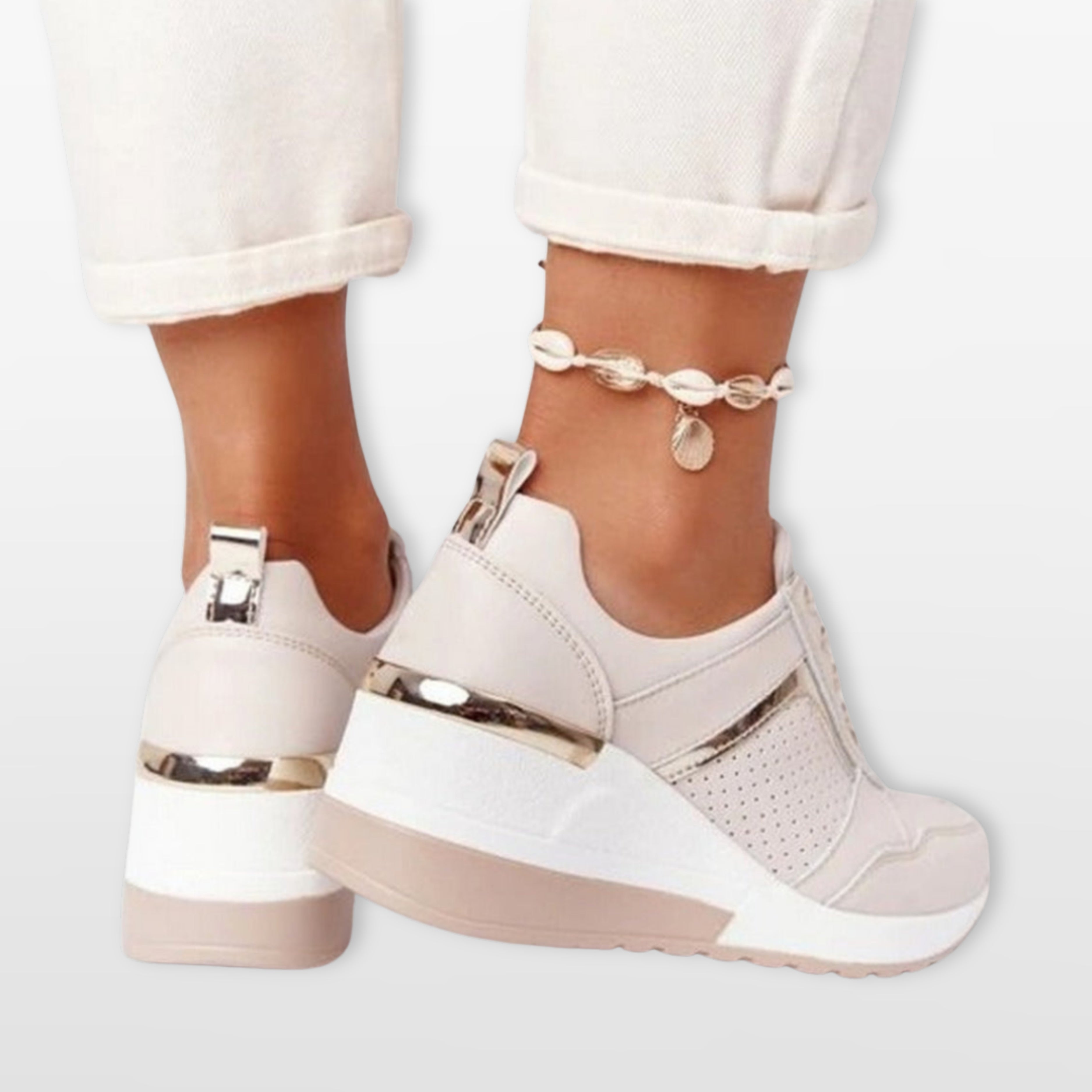 Damskie Buty Na Platformie Wygodne Sneakersy