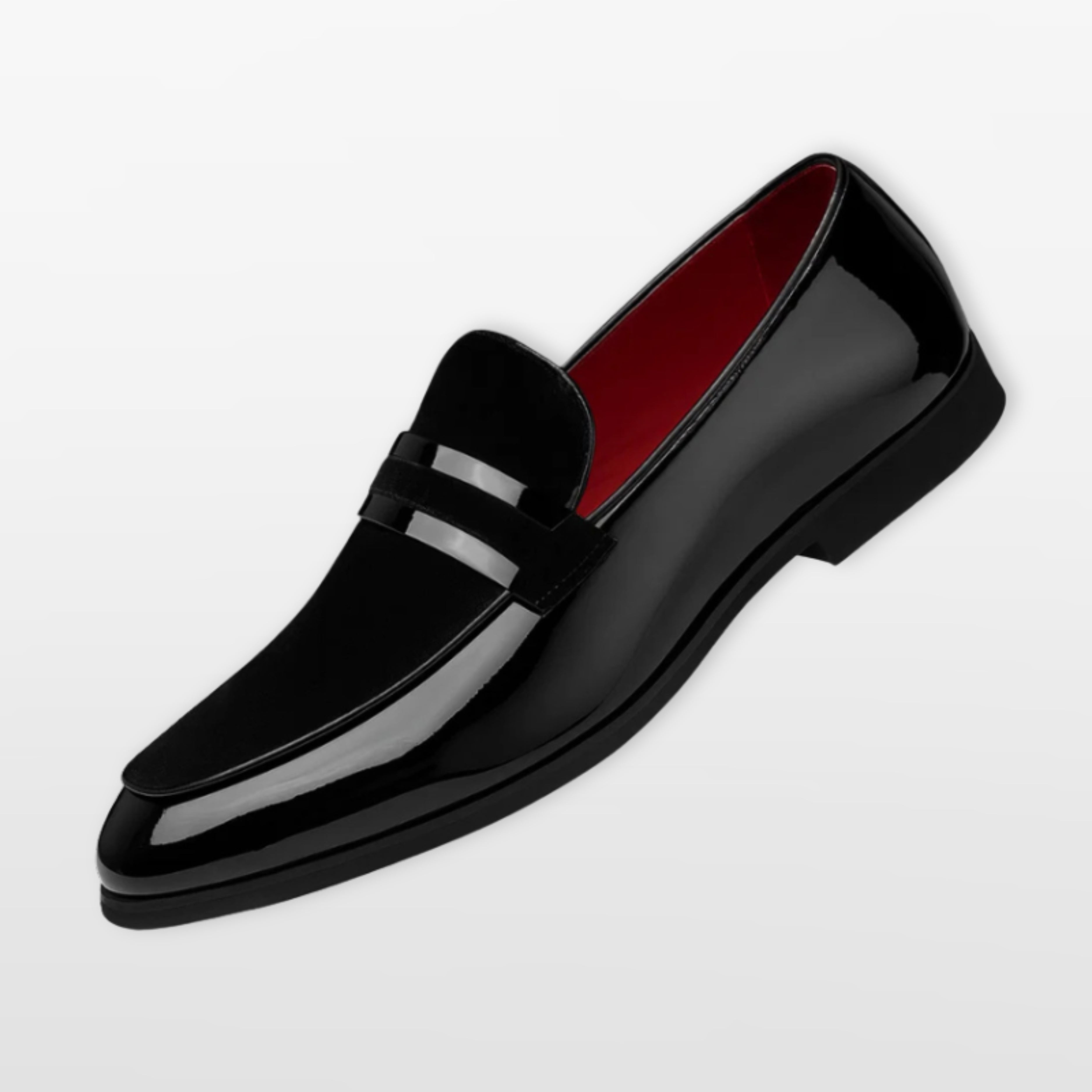Mokasyny Eleganckie Lakierowane Męskie