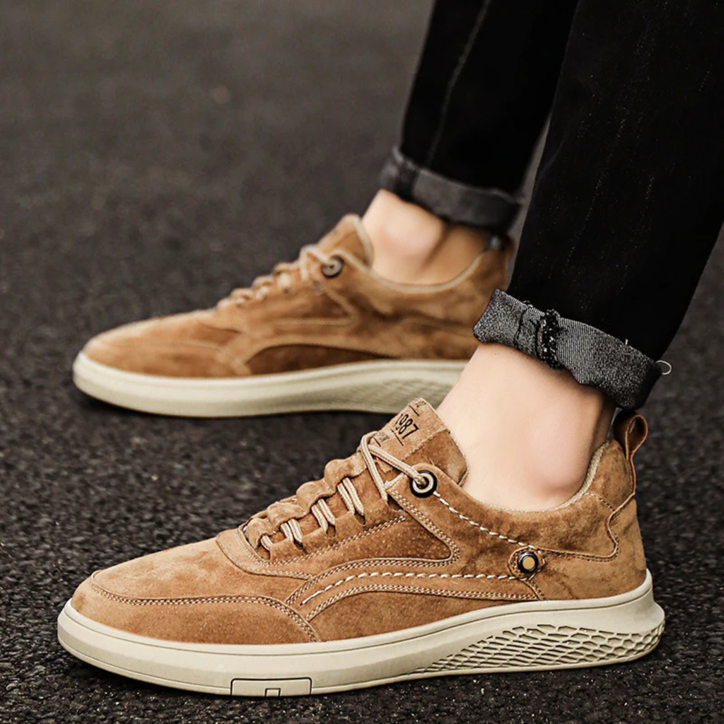 Męskie Sneakersy Casual Komfort Wygodne Sznurowane