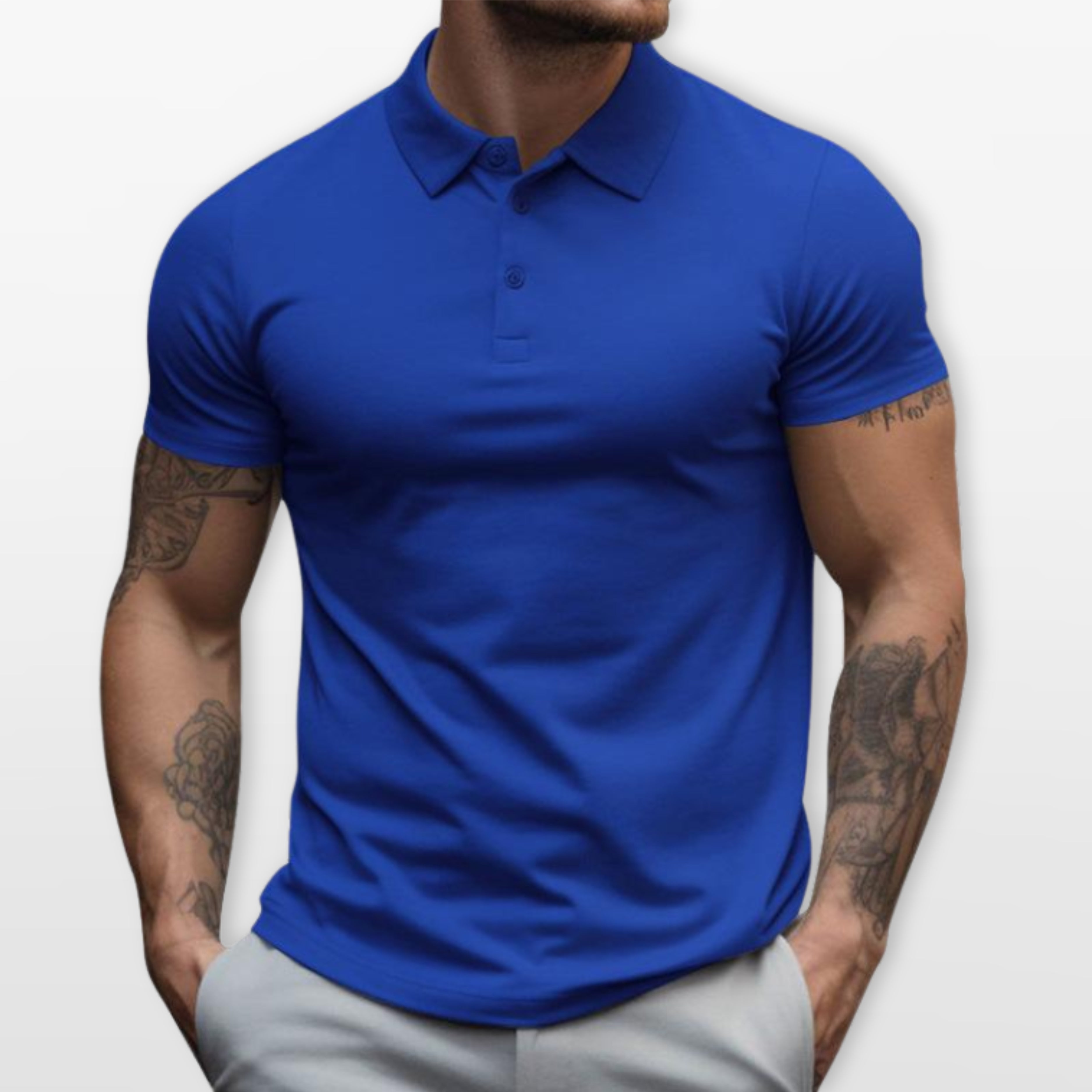 Polo Slim Fit Krótki Rękaw Męskie