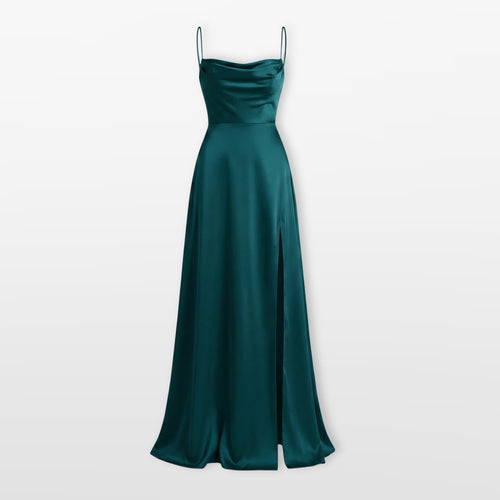 Sukienka Maxi Elegancka Rozcięcie Damskie