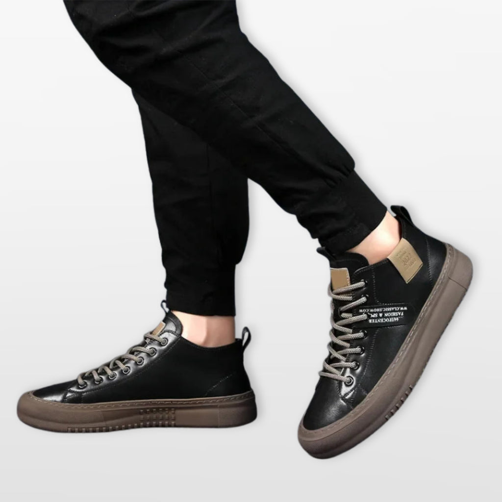 Sneakersy Sznurowane Casual Męskie