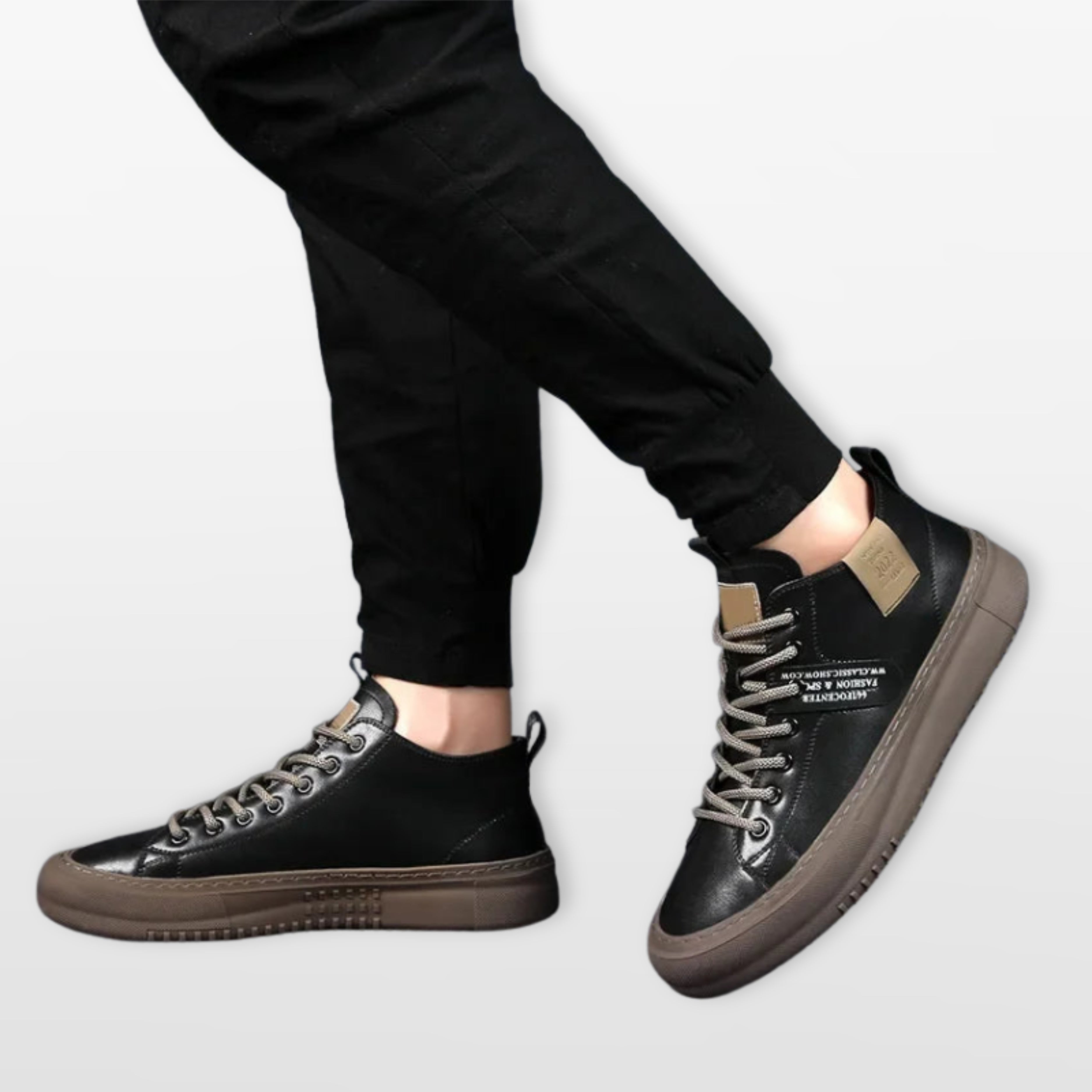 Sneakersy Sznurowane Casual Męskie