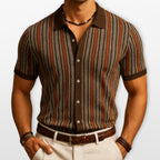 Polo Wzorzyste Slim Fit Męskie