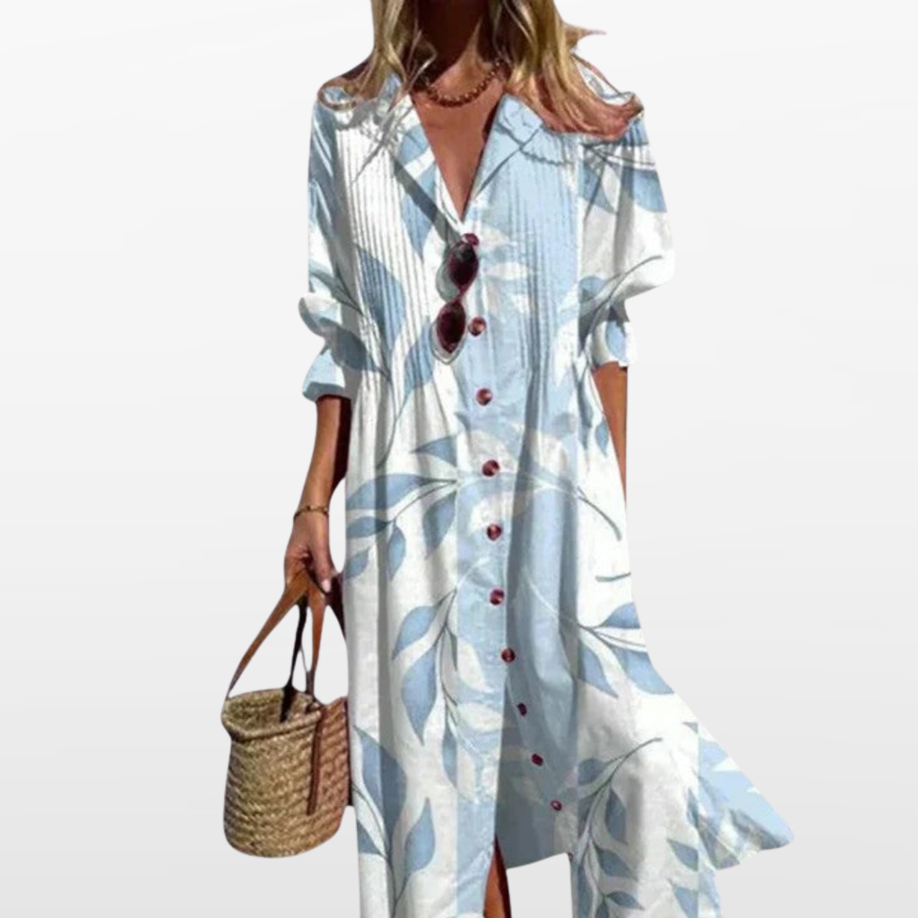 Damska Sukienka Maxi Boho Letnia Wzorzysta