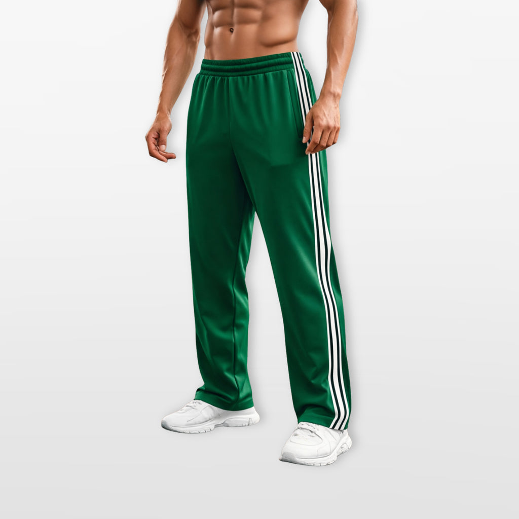 Spodnie Sportowe W Paski Casual Męskie