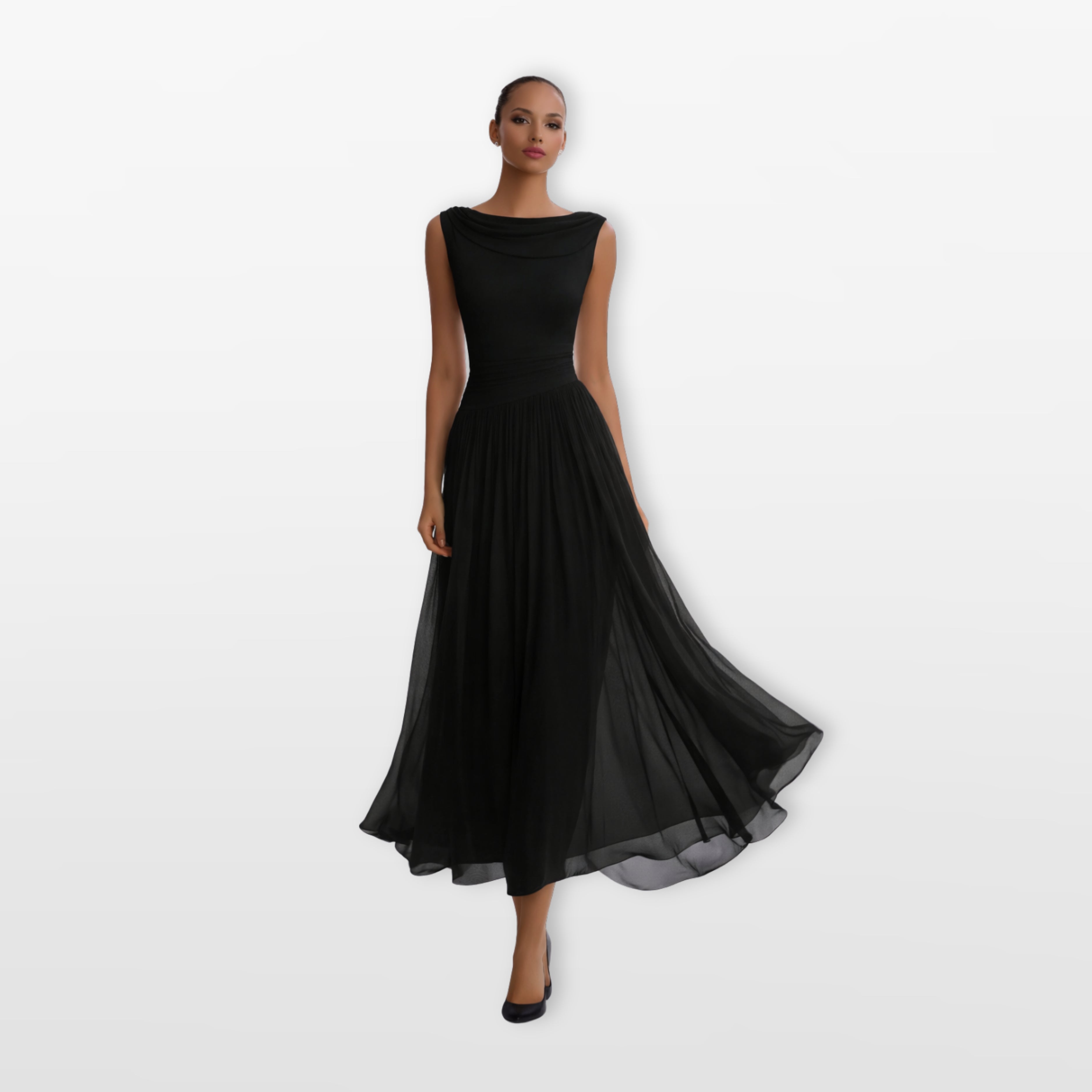 Elegancka Sukienka Midi Plisowana Damska