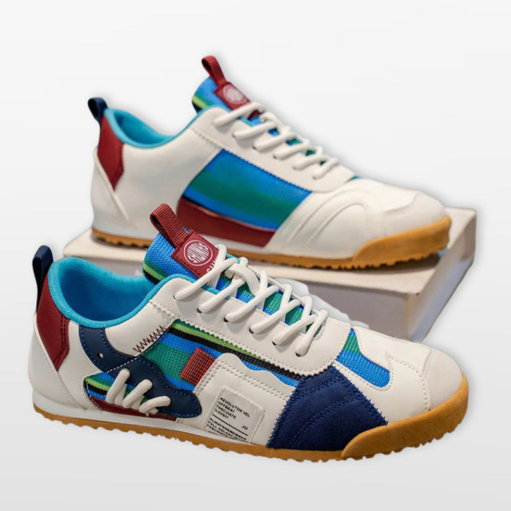 Kolorowe Sneakersy Retro Komfortowe Męskie