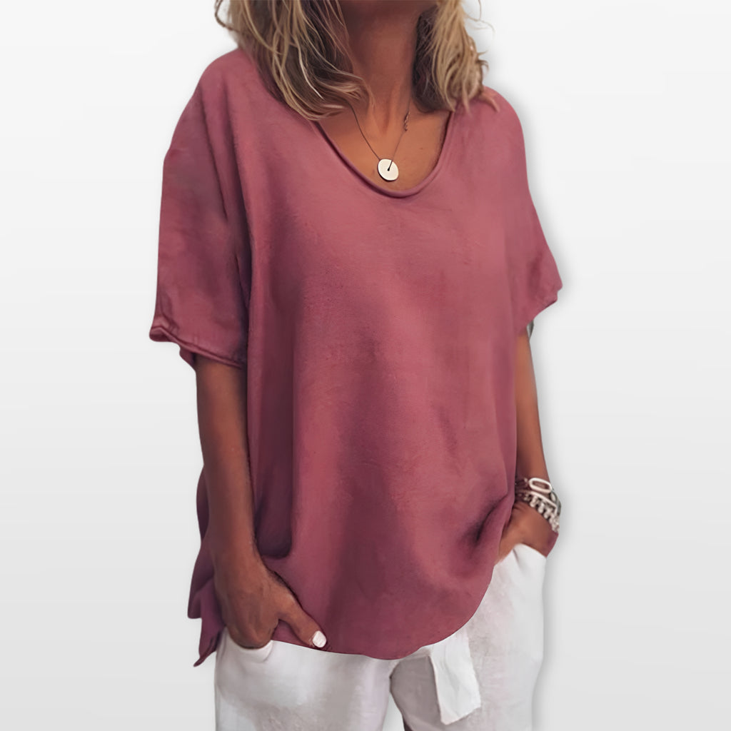 Damski T Shirt Luźny Casual Wygodny Codzienny